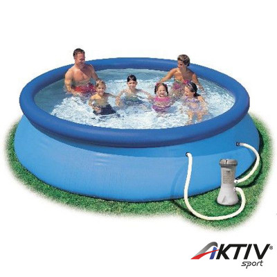 Intex Vízforgatós medence 457x91 cm medence takaróval