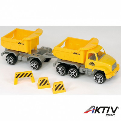 Dömper utánfutóval PLASTO