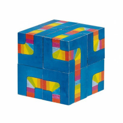 Fa kocka puzzle-labirintus GOKI Puzzle Goki