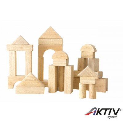 Építőkocka készlet, 30 db-os WOODY