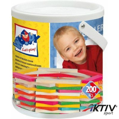 Fa építőkocka készlet WOODY