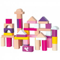 Fa építőkocka készlet WOODY Játék Woody