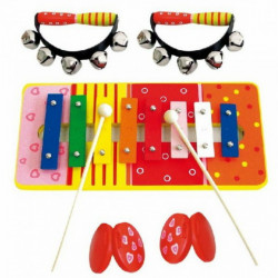 Fa hangszerkészlet WOODY Készségfejlesztő játék Woody