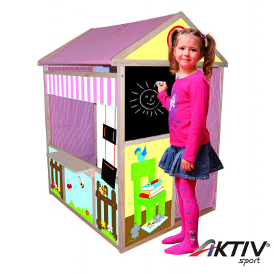 Fa játék házikó WOODY