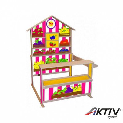 Fa zöldséges stand - WOODY