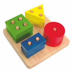 Mértani formalap WOODY Készségfejlesztő játékok Woody