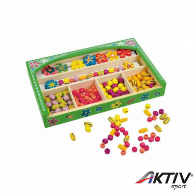 Virágos gyöngyfűző WOODY