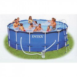 Vízforgatós medence, fémvázas 457x107 cm Medence Intex