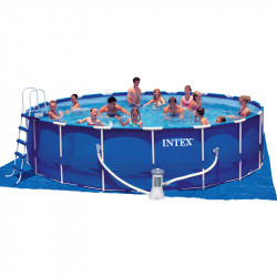 Vízforgatós medence, fémvázas 457x122 cm Sportszer Intex
