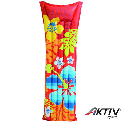 Virágmintás matrac Intex piros