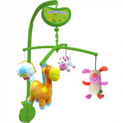 Kiságyra szerelhető zenélő forgó Bébi kiegészítők