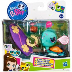 Little Pet Shop Figura mozgó testrészekkel teknősös Játék