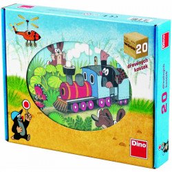 Fa mesekocka 20db Kisvakond Puzzle Dino