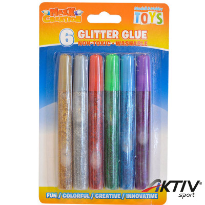 6 db csillámos ragasztó