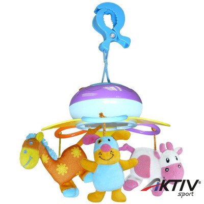 Zenélő mobil állatokkal csiptethető