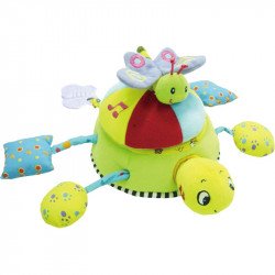 Kacagó teknős Textil bébi játékok Biba Toys