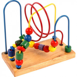 Drótos ügyességi játék fa Gyöngyök 4M