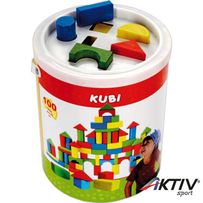 Fa építőkocka, 100 db/doboz