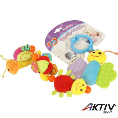 Bogárkás activity fűzér, csíptetővel