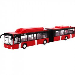 Busz 1:43 MAN piros Fém autók 4M