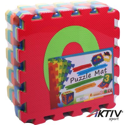 Habszivacs 9 darabos szőnyeg puzzle számokkal