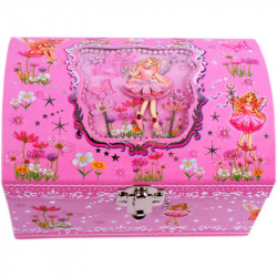 Tündéres ékszerdoboz tükörrel rózsaszín Dobozok, ládák