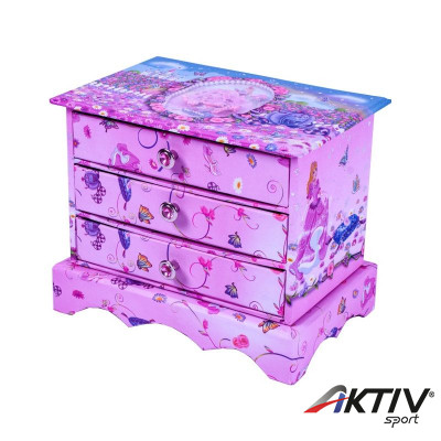 Fiókos tárolódoboz, hercegnős