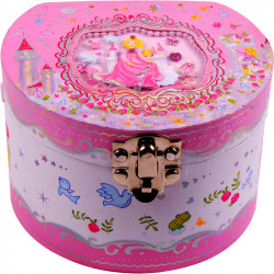 Hercegnős félkör alakú zenélő ékszerdoboz Dobozok, ládák