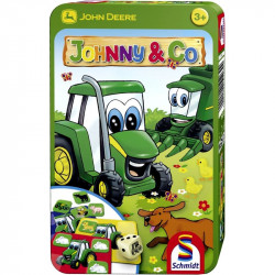 Memóriajáték fémdobozban - John Deere farmja Memória játékok Magnetiz