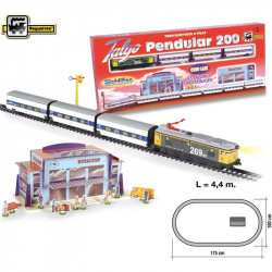 Vonatszett elemes 200x100 cm kiegészítőkkel Játék vonatok