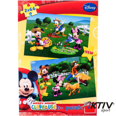 Puzzle 2x66 db - Mickey Mouse