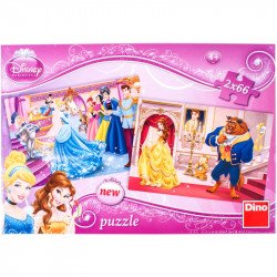 Puzzle 2x66 db - Hercegnők Puzzle Dino