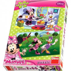 Puzzle 2x66 db - Minnie Puzzle Dino