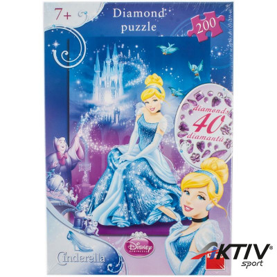 Puzzle 200 db Csillogó kövek - Hamupipők