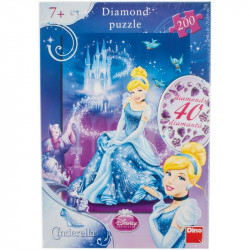 Puzzle 200 db Csillogó kövek - Hamupipők Puzzle Dino