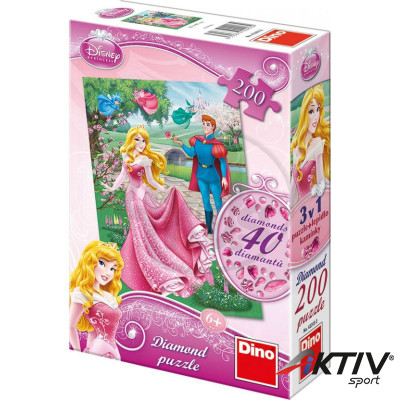 Puzzle 200 db - Csillogó Csipkerózsika