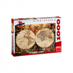 Puzzle 1000 db - Történelmi térkép Puzzle Dino