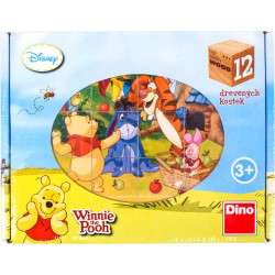 Fa mesekocka 12 db Micimackó Készségfejlesztő játékok Dino