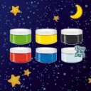 Tempera festék - sötétben világító