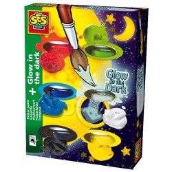 Tempera festék - sötétben világító Színező SES Creative