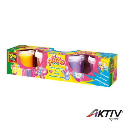 Gyurma szett - csillogó 4x120 g