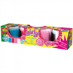 Gyurma szett - lányoknak, 4x120 g Gyurma SES Creative