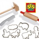 Gyurma szett - 3 szín, 3 szerszám, 6 kinyomó forma