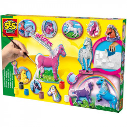 SES lovacskák gipszkiöntő készlet Színező SES Creative