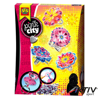 Pink city - gyűrű készítő szett