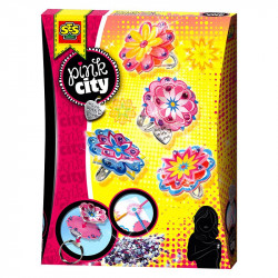 Pink city - gyűrű készítő szett Kreatív készletek SES Creative