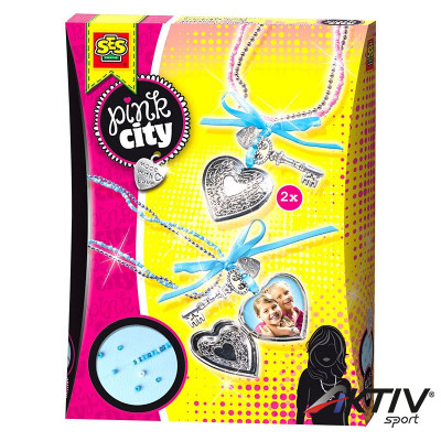 Pink city - nyaklánc készítő szett