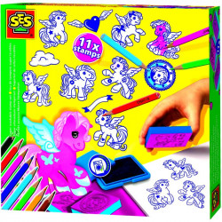 Nyomda szett - pónik Színező SES Creative