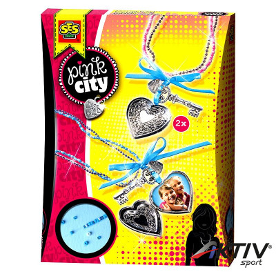 Pink city - nyaklánc készítő szett