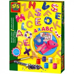 Festhető fa betűk Kreatív készletek